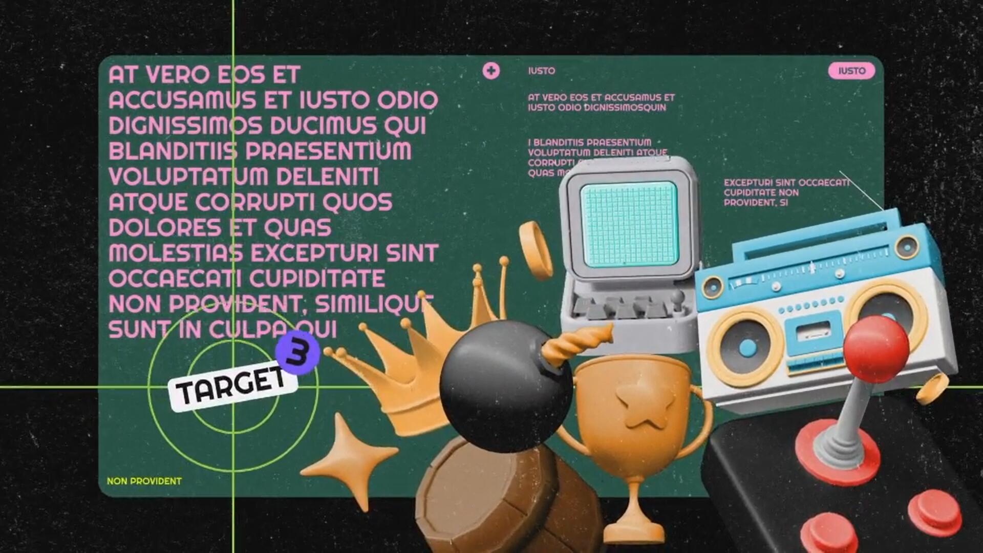 AE模板：创意3D游戏频道开场片头 3D Colorful Gaming Intro , sucaiwan.com