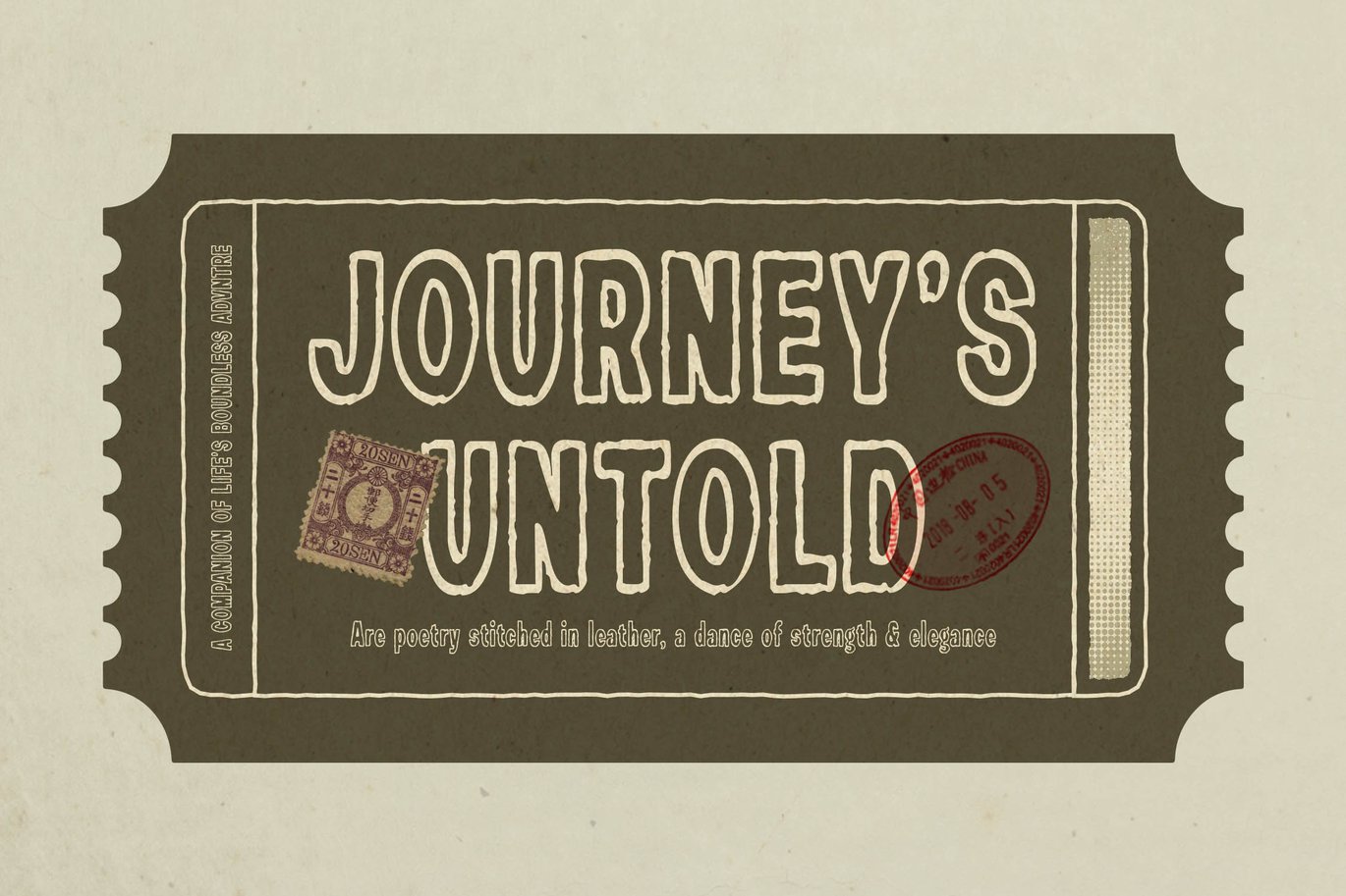 英文字体：复古乡村情绪风格外轮廓品牌封面标志海报设计字体包 Marustic - Vintage Rustic Outline Sans Font , sucaiwan.com