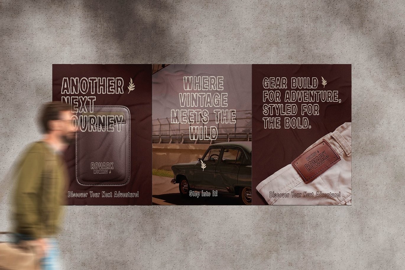 英文字体：复古乡村情绪风格外轮廓品牌封面标志海报设计字体包 Marustic - Vintage Rustic Outline Sans Font , sucaiwan.com