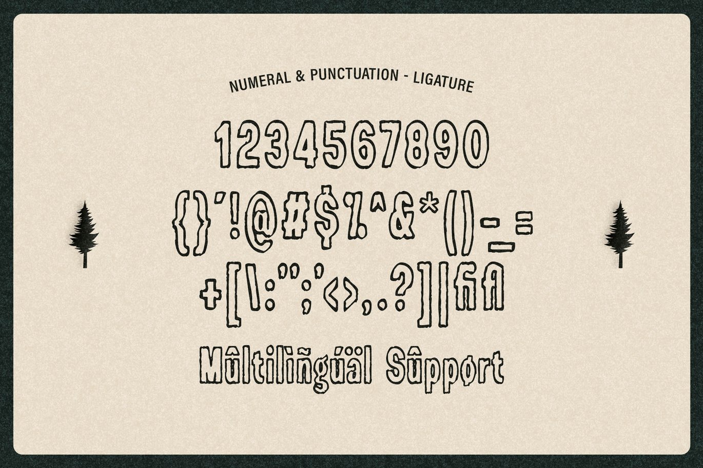 英文字体：复古乡村情绪风格外轮廓品牌封面标志海报设计字体包 Marustic - Vintage Rustic Outline Sans Font , sucaiwan.com