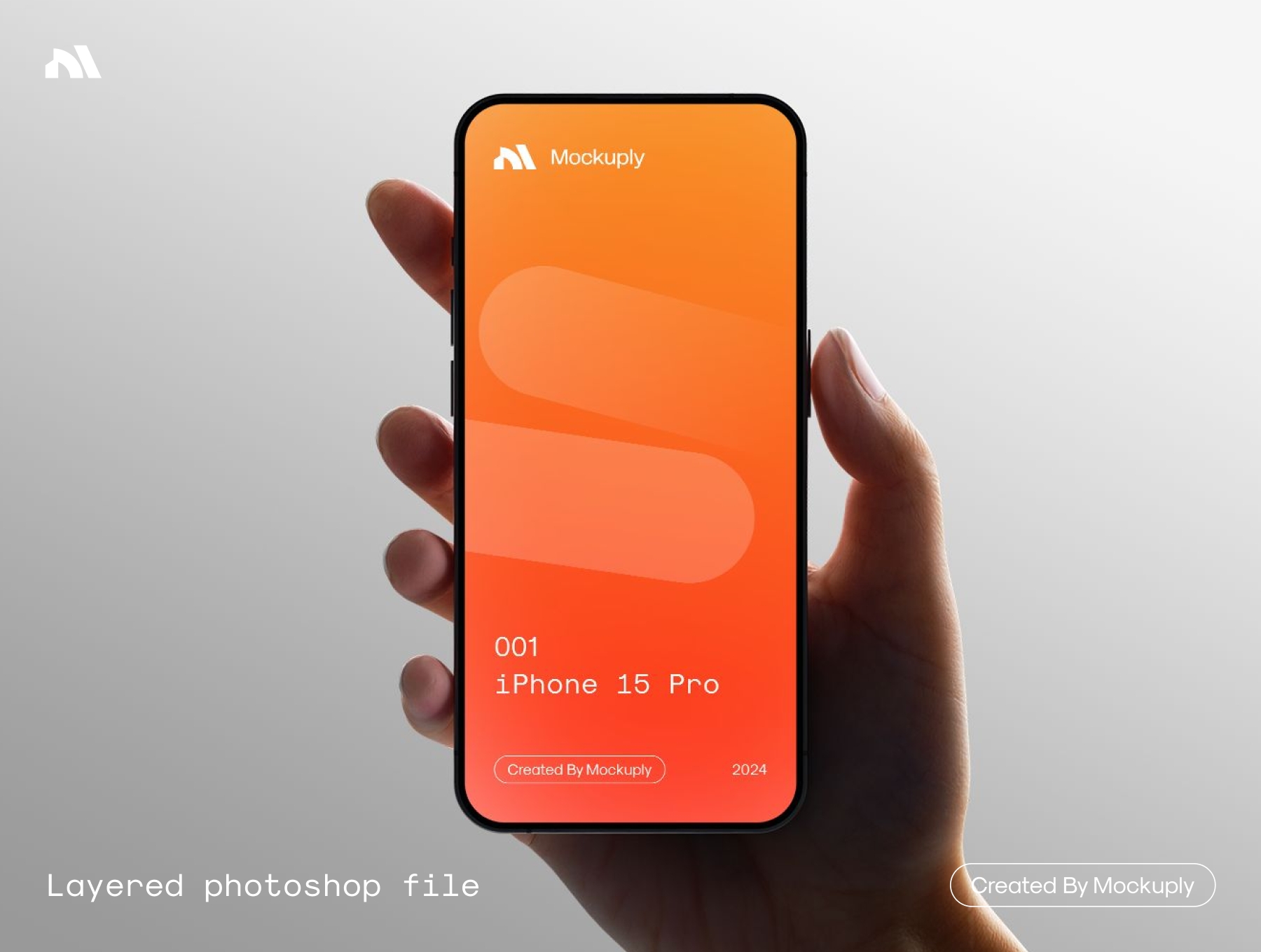 时尚UI界面广告设计苹果iPhone 15 Pro手机展示效果图PSD样机模板iPhone 15 Pro in hand 样机素材 第2张-素材湾丨精选海外优质设计素材资源 时尚UI界面广告设计苹果iPhone 15 Pro手机展示效果图PSD样机模板iPhone 15 Pro in hand 样机素材 sucaiwan.com