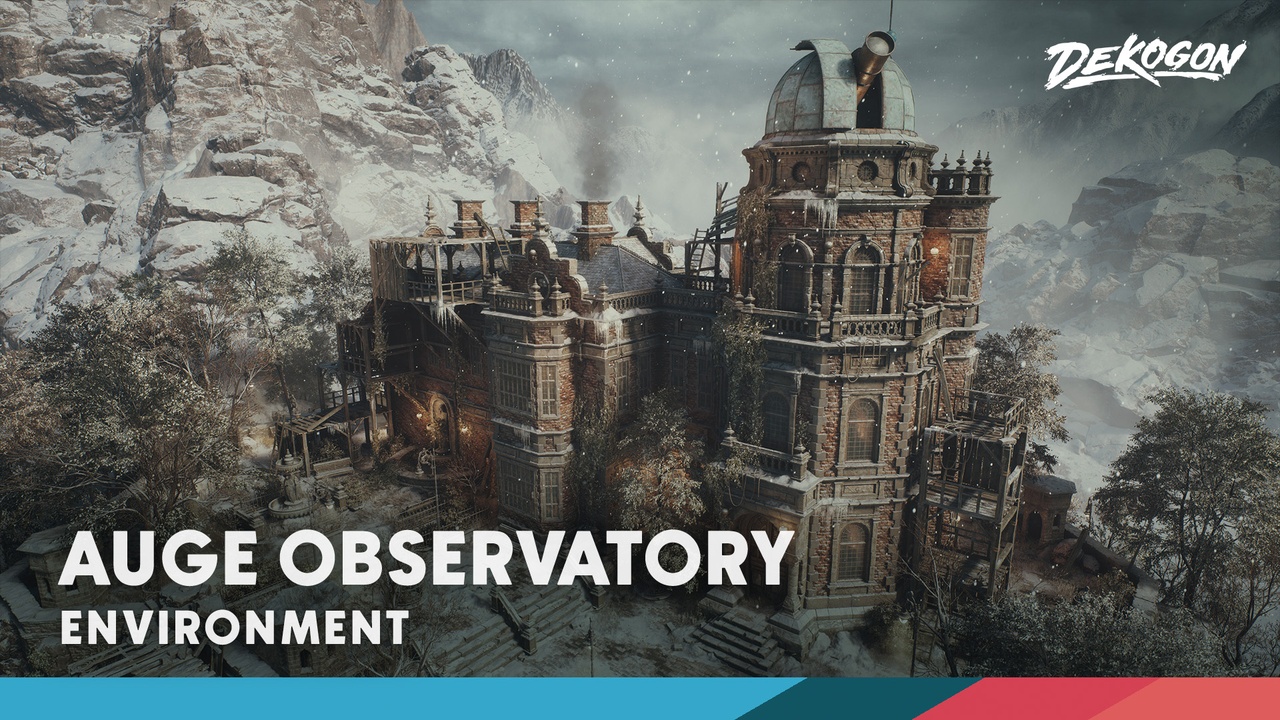 风格化雪景破损城堡3D模型UE格式素材Auge Mountaintop Observatory 样机素材 sucaiwan.com