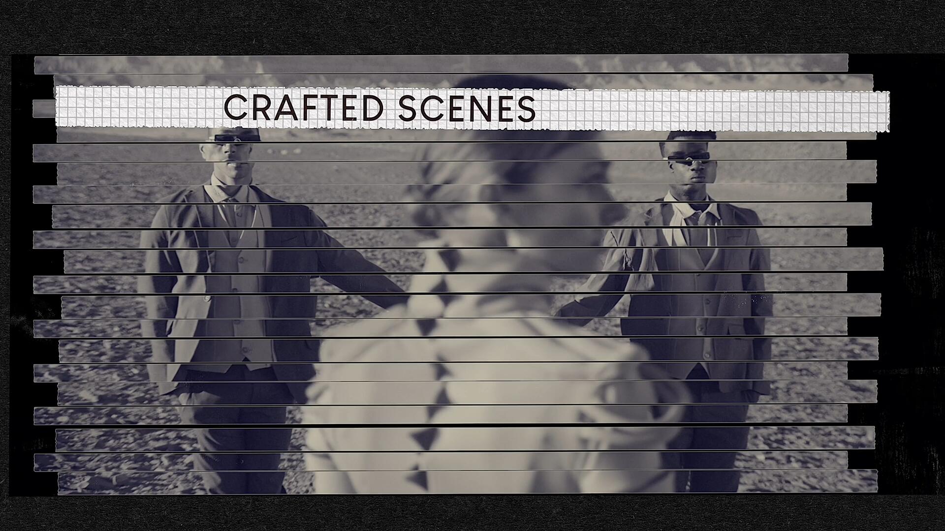 FCPX插件：复古拼贴艺术半色调风格创意纸张碎条横竖屏片头效果 , sucaiwan.com