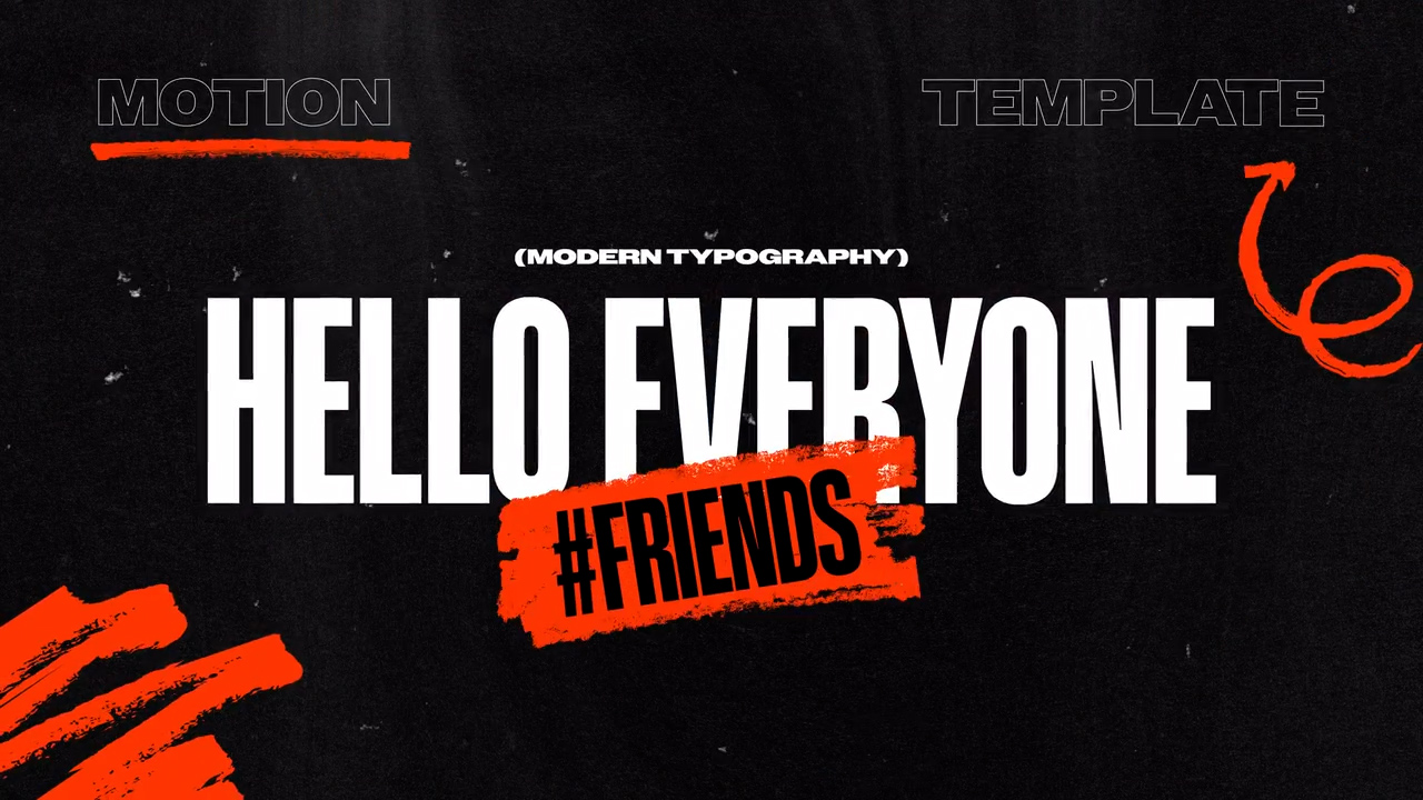 AE模板 - 7种复古时尚 撕纸拼贴涂鸦标记 4K转场过渡效果 Kinetic Typography Transitions 影视音频 sucaiwan.com