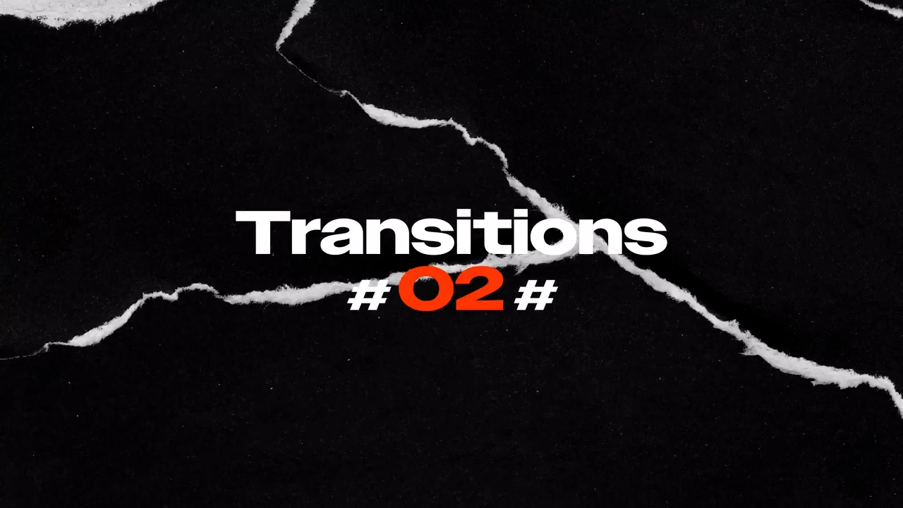 AE模板 - 7种复古时尚 撕纸拼贴涂鸦标记 4K转场过渡效果 Kinetic Typography Transitions 影视音频 sucaiwan.com