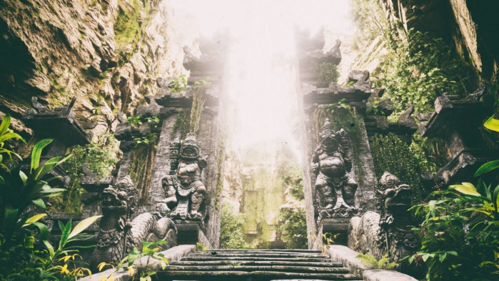 古典巴厘岛石雕建筑寺庙3D模型UE格式素材Lost Temple VOL.1 – Ancient Ruins 样机素材 sucaiwan.com