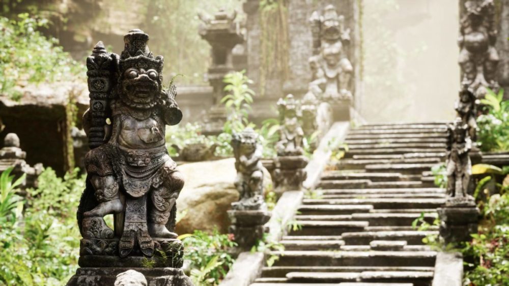 古典巴厘岛石雕建筑寺庙3D模型UE格式素材Lost Temple VOL.1 – Ancient Ruins 样机素材 sucaiwan.com