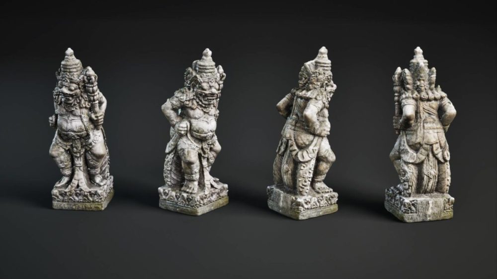 古典巴厘岛石雕建筑寺庙3D模型UE格式素材Lost Temple VOL.1 – Ancient Ruins 样机素材 sucaiwan.com