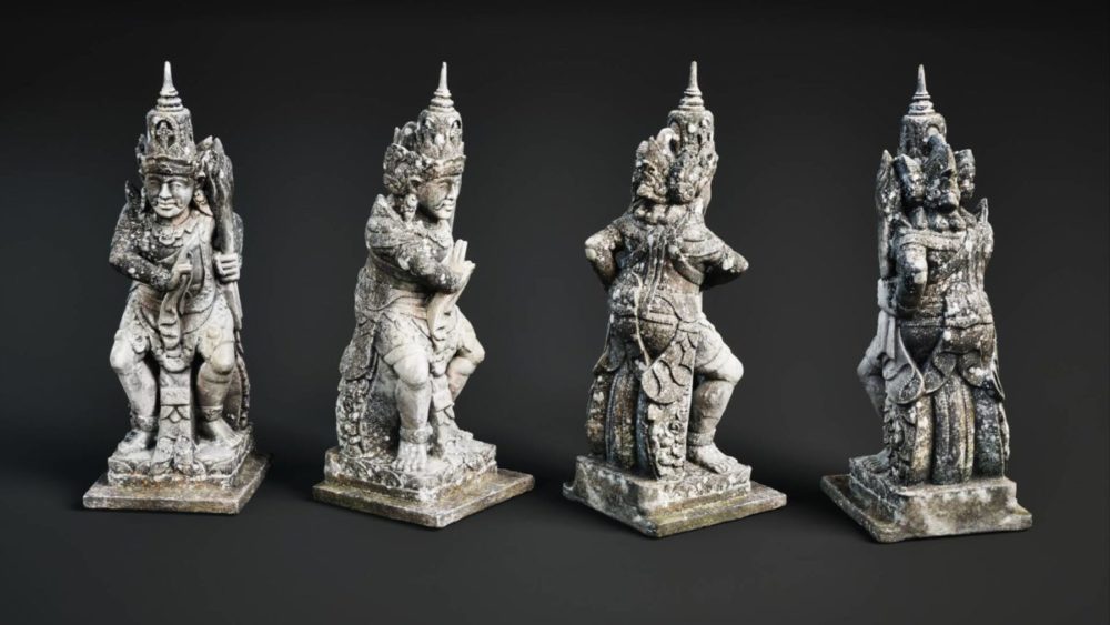 古典巴厘岛石雕建筑寺庙3D模型UE格式素材Lost Temple VOL.1 – Ancient Ruins 样机素材 sucaiwan.com