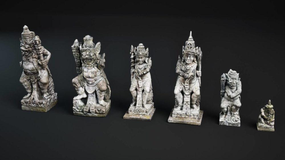 古典巴厘岛石雕建筑寺庙3D模型UE格式素材Lost Temple VOL.1 – Ancient Ruins 样机素材 sucaiwan.com