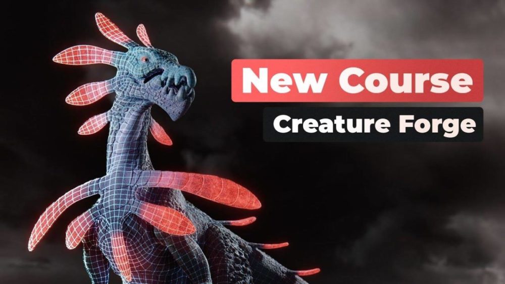 Blender生物3D雕刻建模着色渲染全流程视频教程 中英文字幕 CGBoost – Creature Forge , 第1张-素材湾丨精选海外优质设计素材资源 Blender生物3D雕刻建模着色渲染全流程视频教程 中英文字幕 CGBoost – Creature Forge , sucaiwan.com