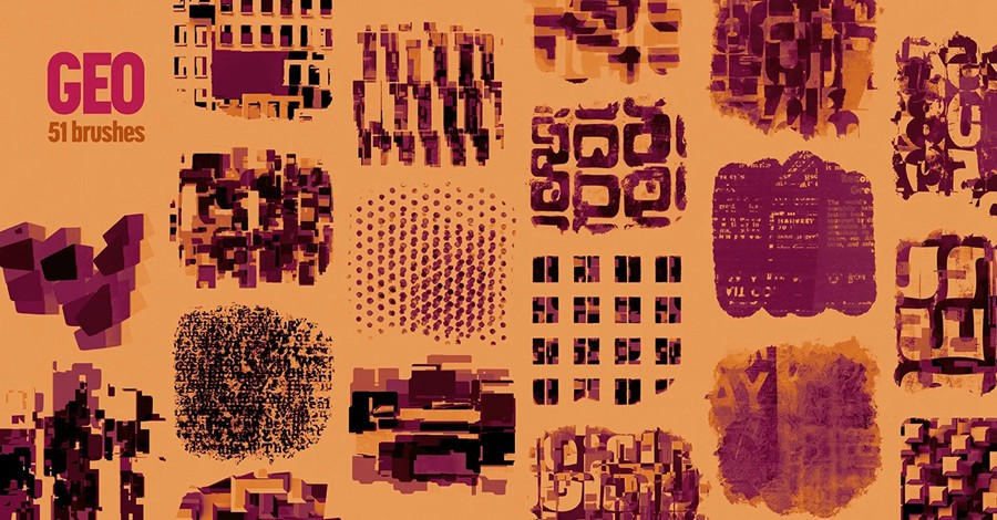 创意树叶树木木纹岩石云朵概念插画绘画效果procreate笔刷画笔素材Concept Megapack for Procreate 笔刷资源 sucaiwan.com