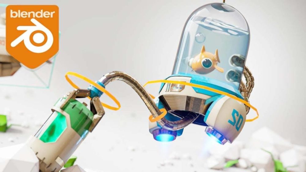 Blender机器人硬表面建模贴图动画渲染全流程视频 中英文字幕CG Boost – Robotic Planet , 第1张-素材湾丨精选海外优质设计素材资源 Blender机器人硬表面建模贴图动画渲染全流程视频 中英文字幕CG Boost – Robotic Planet , sucaiwan.com