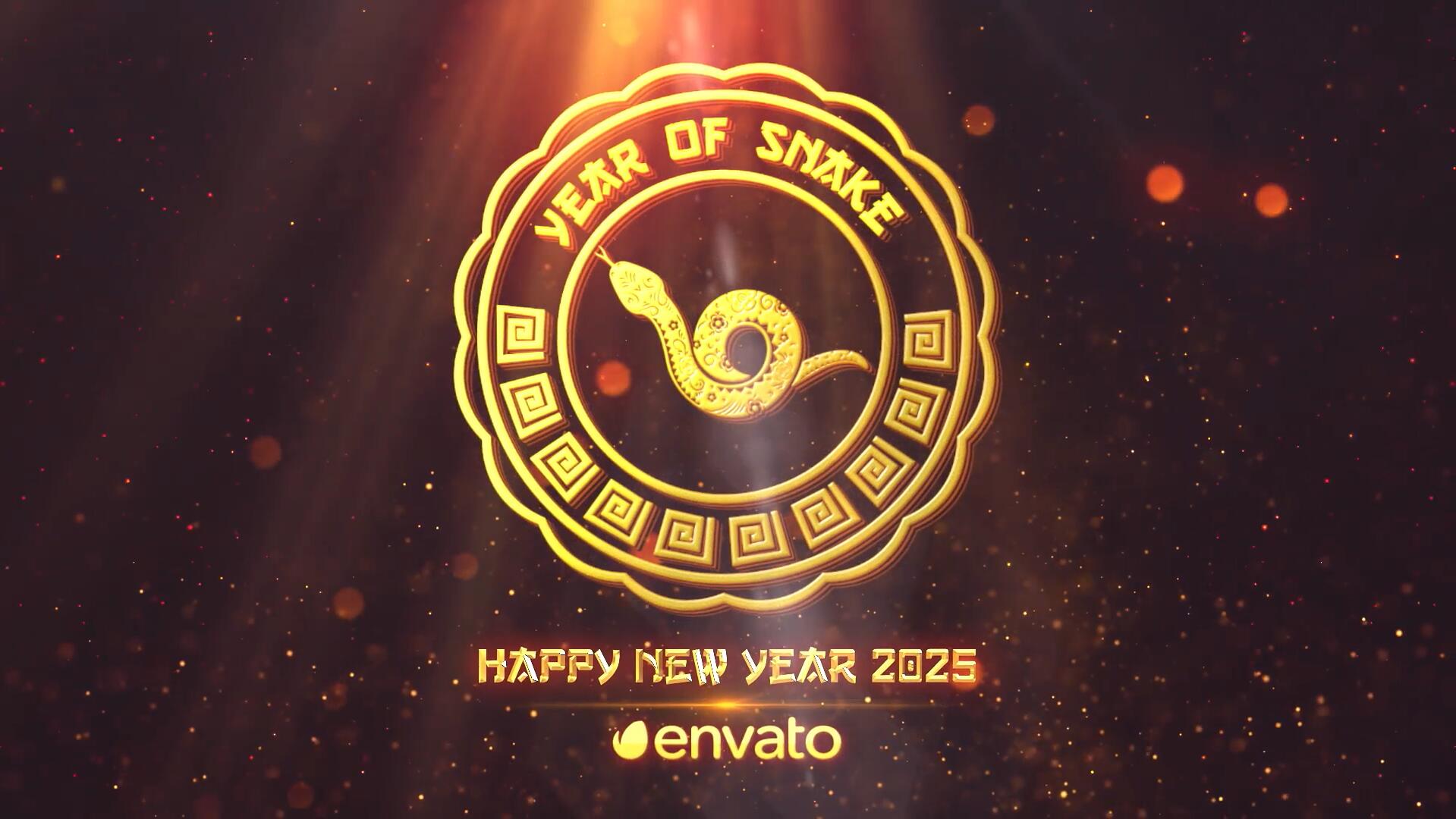 FCPX插件：2025中国农历蛇年新年快乐视频开场片头 , sucaiwan.com