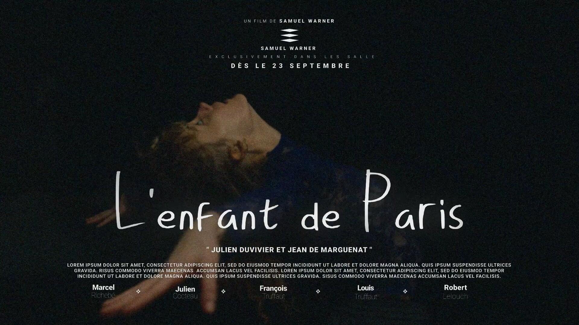 达芬奇模板：30个好莱坞史诗电影纪录片预告片剧院海报片头动画模板 , sucaiwan.com