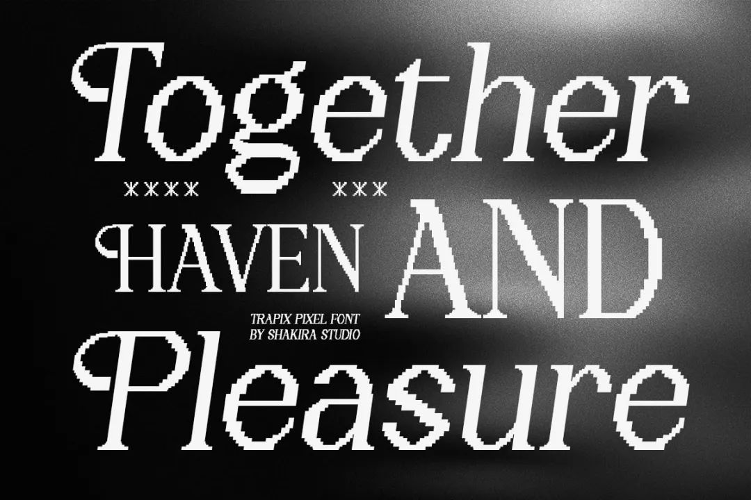 英文字体:独特现代感像素风格品牌海报游戏设计装饰字体 Trapix - A Unique Pixel-Style Serif , 第7张-素材湾丨精选海外优质设计素材资源 英文字体:独特现代感像素风格品牌海报游戏设计装饰字体 Trapix - A Unique Pixel-Style Serif , sucaiwan.com