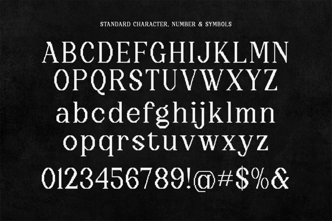 英文字体:独特现代感像素风格品牌海报游戏设计装饰字体 Trapix - A Unique Pixel-Style Serif , 第9张-素材湾丨精选海外优质设计素材资源 英文字体:独特现代感像素风格品牌海报游戏设计装饰字体 Trapix - A Unique Pixel-Style Serif , sucaiwan.com