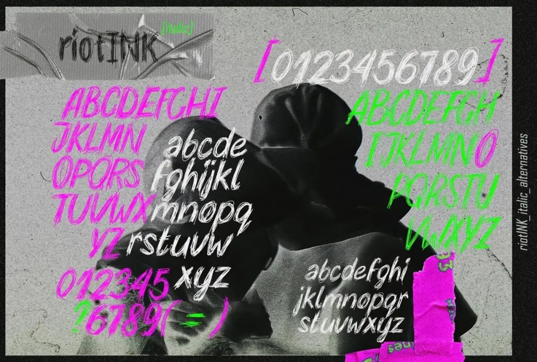 英文字体:复古邋遢涂鸦手绘风格炫酷潦草摇滚线条变体杂志封面字体包 RiotINK. Handwritten Scribble Font 设计素材 第2张-素材湾丨精选海外优质设计素材资源 英文字体:复古邋遢涂鸦手绘风格炫酷潦草摇滚线条变体杂志封面字体包 RiotINK. Handwritten Scribble Font 设计素材 sucaiwan.com