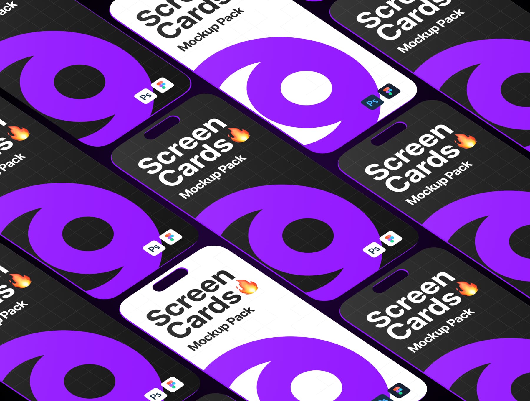 12款多功能卡片式UI广告界面作品集设计苹果iPhone 16手机屏幕演示效果图Ps/Figma贴图样机模板iPhone Screen Cards Mockups 样机素材 第5张-素材湾丨精选海外优质设计素材资源 12款多功能卡片式UI广告界面作品集设计苹果iPhone 16手机屏幕演示效果图Ps/Figma贴图样机模板iPhone Screen Cards Mockups 样机素材 sucaiwan.com