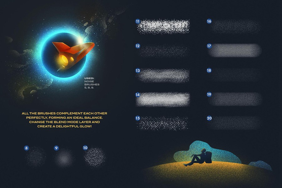 120款划痕颗粒粉笔杂点边缘阴影绘画效果ps/ai/procreate/affinity笔刷画笔套装Shader Invader Brushes 笔刷资源 第7张-素材湾丨精选海外优质设计素材资源 120款划痕颗粒粉笔杂点边缘阴影绘画效果ps/ai/procreate/affinity笔刷画笔套装Shader Invader Brushes 笔刷资源 sucaiwan.com