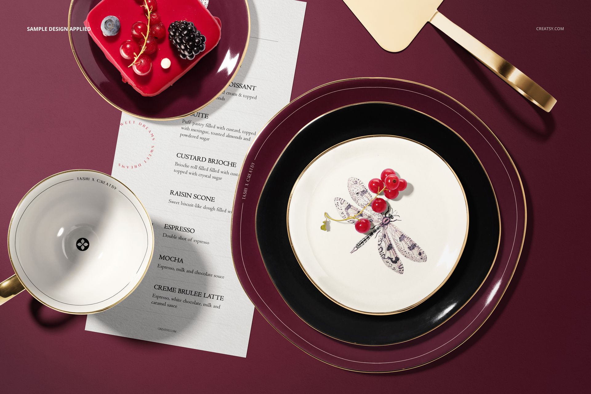 16款瓷盘菜单餐巾纸糕点甜点Vi设计展示效果图Ps贴图样机模板 Plate Mockup Set (pastry shop edition) , 第16张-素材湾丨精选海外优质设计素材资源 16款瓷盘菜单餐巾纸糕点甜点Vi设计展示效果图Ps贴图样机模板 Plate Mockup Set (pastry shop edition) , sucaiwan.com