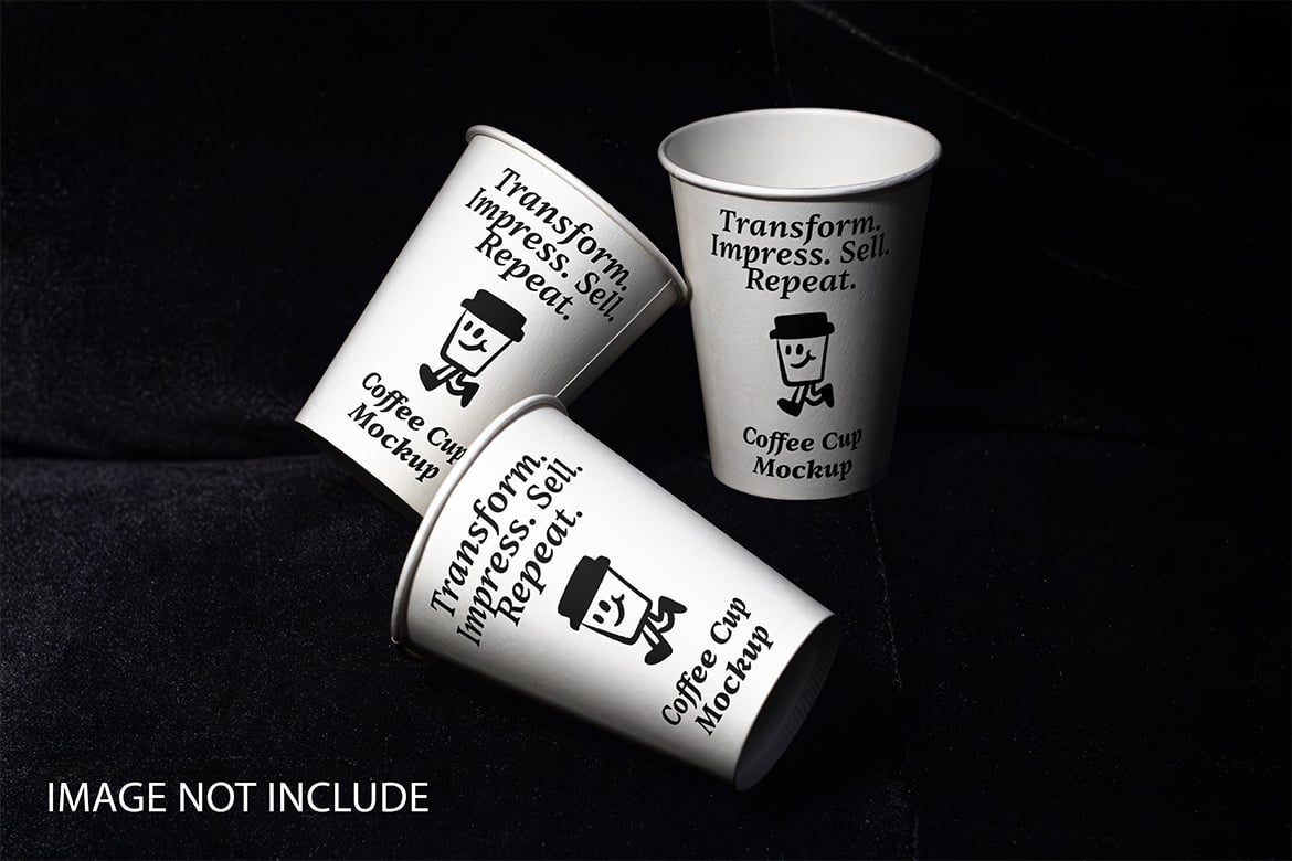 手持一次性外卖咖啡果汁奶茶纸杯设计展示效果图PS贴图样机模板Coffee Cup Mockup – VOL 样机素材 sucaiwan.com