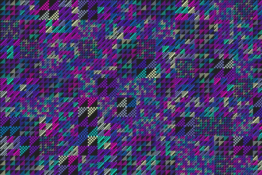 15款未来主义像素风抽象艺术图案PS背景图片设计素材DITHER PATTERNS V.03 图片素材 sucaiwan.com