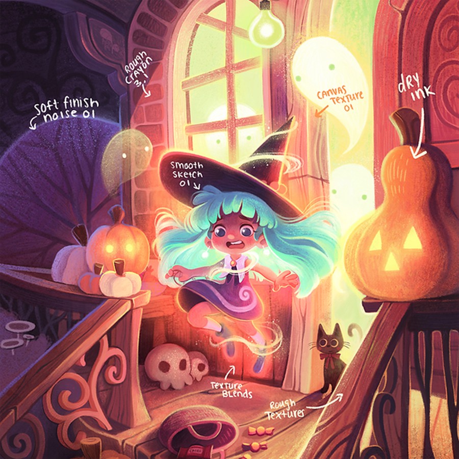 26款素描蜡笔水墨颗粒树叶纸张纹理procreate绘画笔刷画笔素材Magical Colouring Brush Pack for Procreate 笔刷资源 第2张-素材湾丨精选海外优质设计素材资源 26款素描蜡笔水墨颗粒树叶纸张纹理procreate绘画笔刷画笔素材Magical Colouring Brush Pack for Procreate 笔刷资源 sucaiwan.com