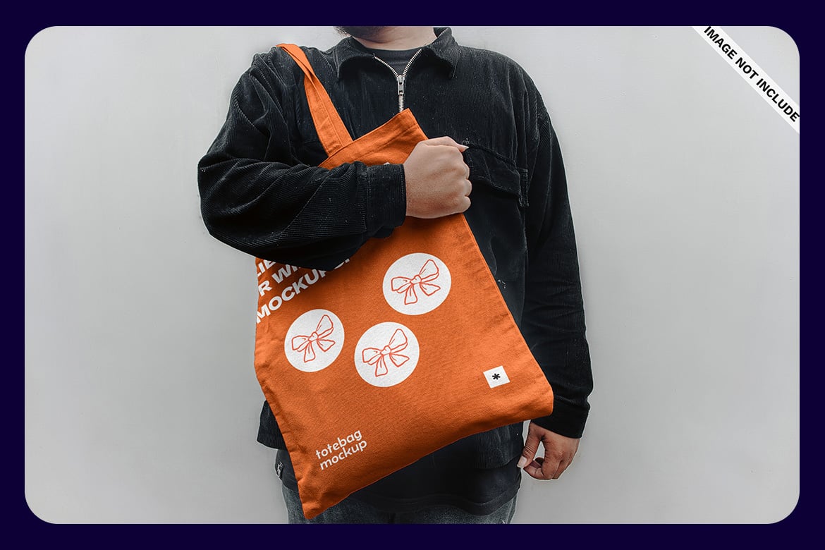 5款真实手提袋无纺布帆布袋设计展示效果图PSD样机模板素材Tote Bag Mockup – VOL 3 样机素材 sucaiwan.com