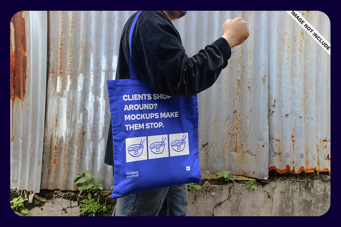 5款真实手提袋无纺布帆布袋设计展示效果图PSD样机模板素材Tote Bag Mockup – VOL 3 样机素材 sucaiwan.com