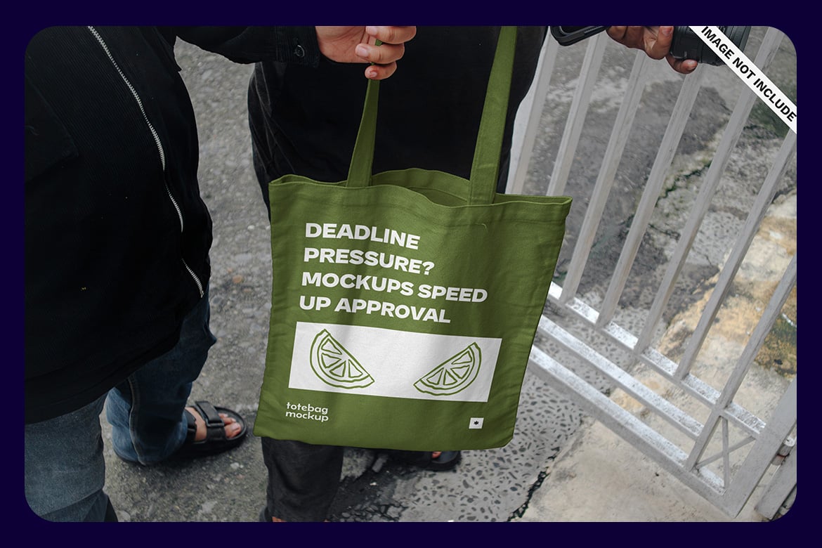 5款真实手提袋无纺布帆布袋设计展示效果图PSD样机模板素材Tote Bag Mockup – VOL 3 样机素材 sucaiwan.com