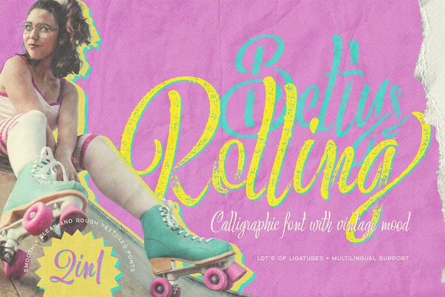 优雅复古品牌海报服装设计手写英文字体安装包 Bettys Rolling Script 设计素材 第1张-素材湾丨精选海外优质设计素材资源 优雅复古品牌海报服装设计手写英文字体安装包 Bettys Rolling Script 设计素材 sucaiwan.com