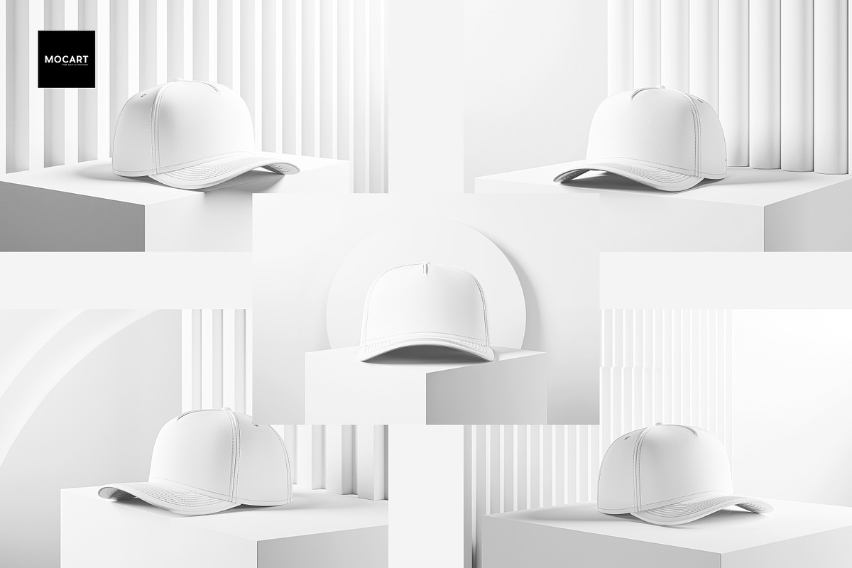 5款逼真棒球帽鸭舌帽设计vi贴图效果图psd样机模板素材Cap Mockup Set v.6 样机素材 第2张-素材湾丨精选海外优质设计素材资源 5款逼真棒球帽鸭舌帽设计vi贴图效果图psd样机模板素材Cap Mockup Set v.6 样机素材 sucaiwan.com