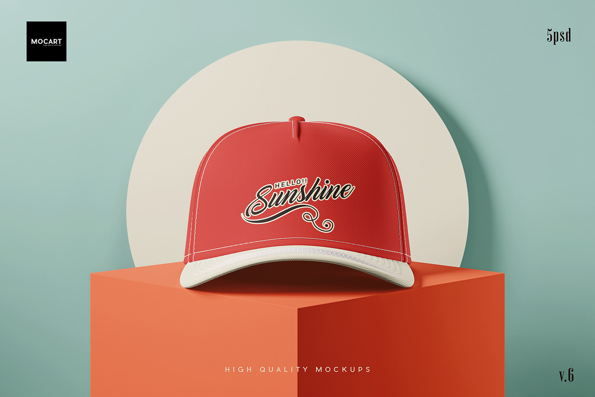 5款逼真棒球帽鸭舌帽设计vi贴图效果图psd样机模板素材Cap Mockup Set v.6 样机素材 第7张-素材湾丨精选海外优质设计素材资源 5款逼真棒球帽鸭舌帽设计vi贴图效果图psd样机模板素材Cap Mockup Set v.6 样机素材 sucaiwan.com