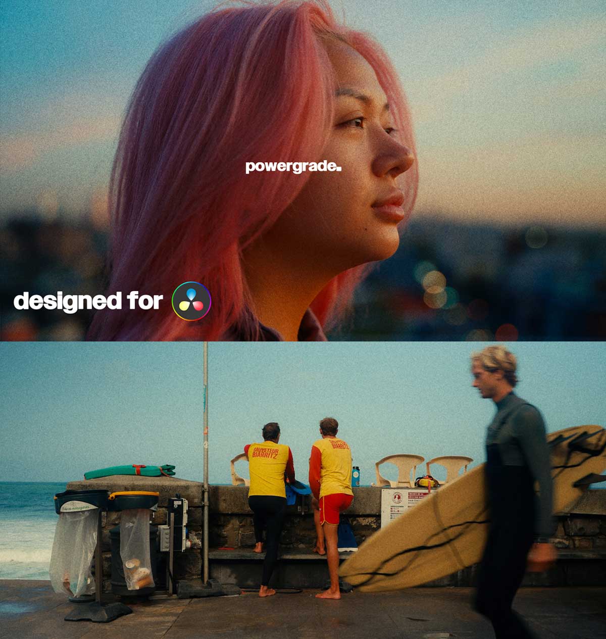 One Click Powergrade — Andrew Paul 热门复古电影美学胶片模拟一键式达芬奇调色节点 插件预设 sucaiwan.com