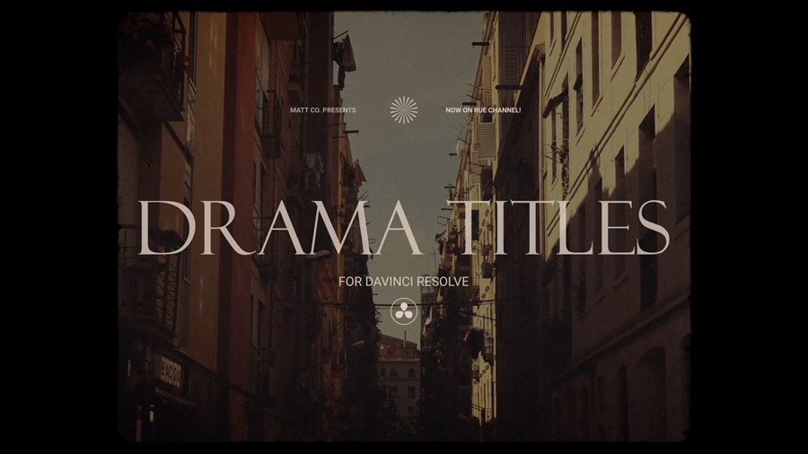 达芬奇模板：30个电影片头标题纪录片音乐视频达芬奇模板Pixflow - Drama Movie Titles For Davinci Resolve 影视音频 sucaiwan.com
