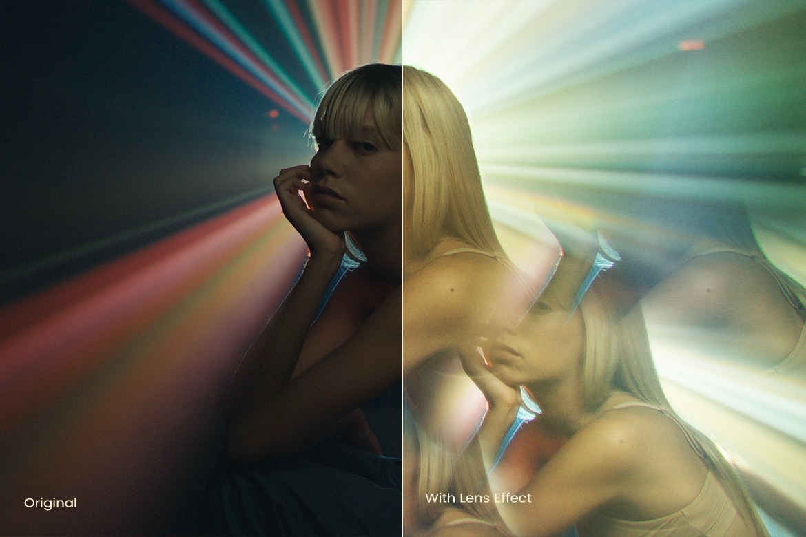 Pixflow - Prism Lens Effects 时尚梦幻万花筒棱镜效果Photoshop设计模板 图片素材 sucaiwan.com