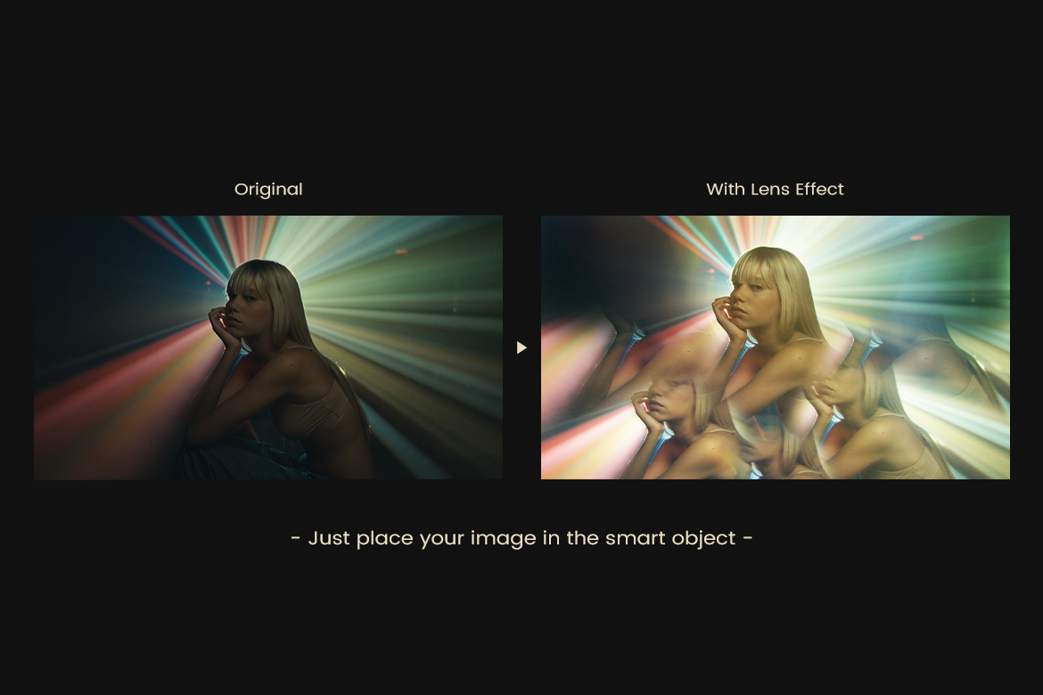 Pixflow - Prism Lens Effects 时尚梦幻万花筒棱镜效果Photoshop设计模板 图片素材 sucaiwan.com