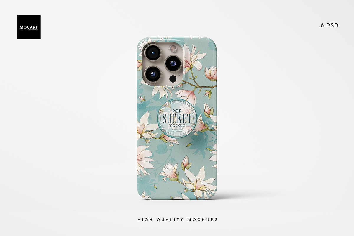 6款逼真带吸盘苹果iPhone 15 Pro手机壳保护壳设计展示效果图PSD样机模板素材Popsocket + iPhone 15Pro Case Mockup 样机素材 第3张-素材湾丨精选海外优质设计素材资源 6款逼真带吸盘苹果iPhone 15 Pro手机壳保护壳设计展示效果图PSD样机模板素材Popsocket + iPhone 15Pro Case Mockup 样机素材 sucaiwan.com