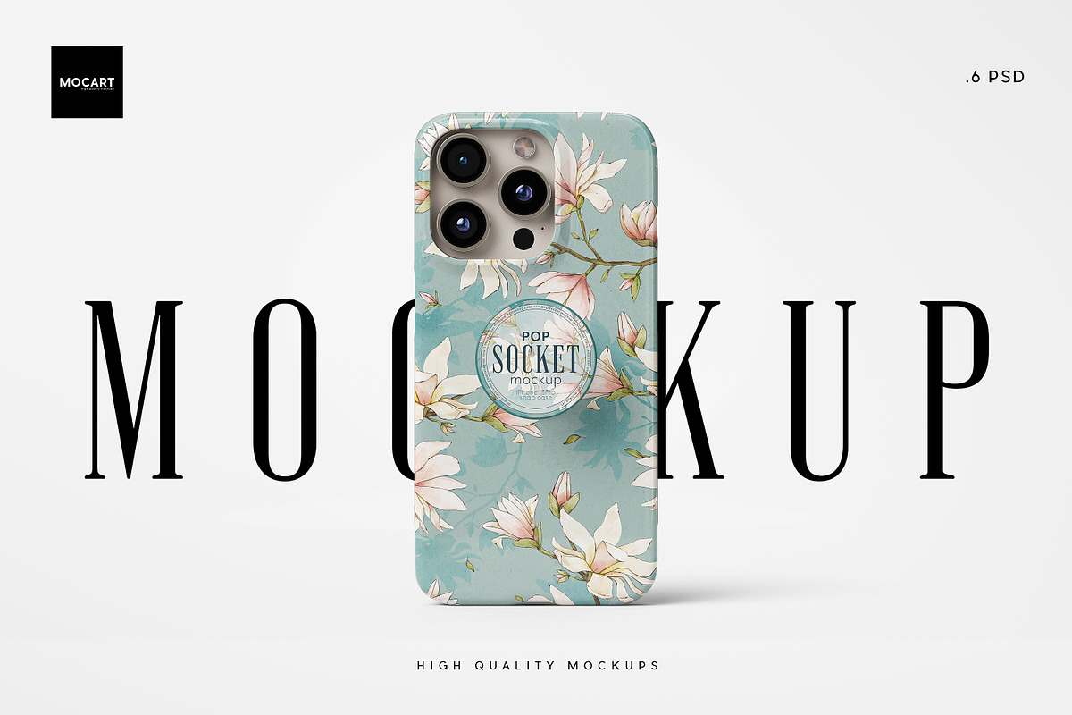 6款逼真带吸盘苹果iPhone 15 Pro手机壳保护壳设计展示效果图PSD样机模板素材Popsocket + iPhone 15Pro Case Mockup 样机素材 第10张-素材湾丨精选海外优质设计素材资源 6款逼真带吸盘苹果iPhone 15 Pro手机壳保护壳设计展示效果图PSD样机模板素材Popsocket + iPhone 15Pro Case Mockup 样机素材 sucaiwan.com
