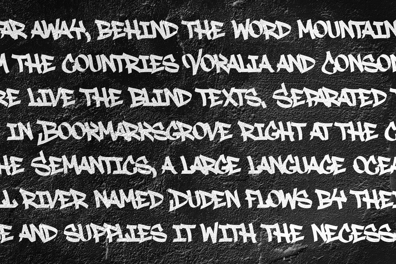 时尚炫酷街头涂鸦风格杂志海报徽标设计装饰英文字体安装包 Graffiti Font Street Tag Vol 3 设计素材 sucaiwan.com