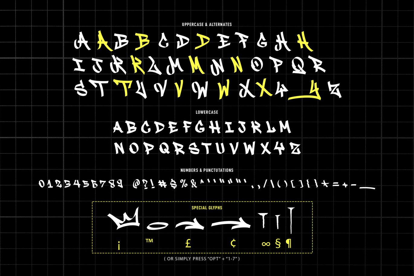 时尚炫酷街头涂鸦风格杂志海报徽标设计装饰英文字体安装包 Graffiti Font Street Tag Vol 3 设计素材 sucaiwan.com