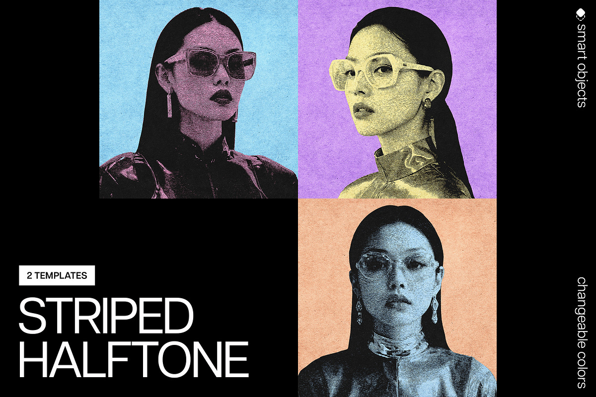 彩色半色调riso打印复印照片效果ps特效滤镜样机 Colorful Striped Halftone Effect 插件预设 第1张-素材湾丨精选海外优质设计素材资源 彩色半色调riso打印复印照片效果ps特效滤镜样机 Colorful Striped Halftone Effect 插件预设 sucaiwan.com