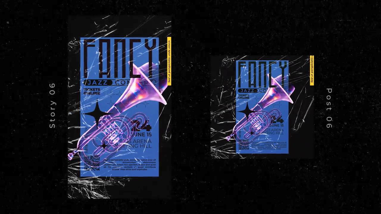 FCPX插件：12款赛博蒸汽波反设计潮流3D艺术动态海报动画品牌宣传推广视频模板 Anti-design Post & Stories , sucaiwan.com