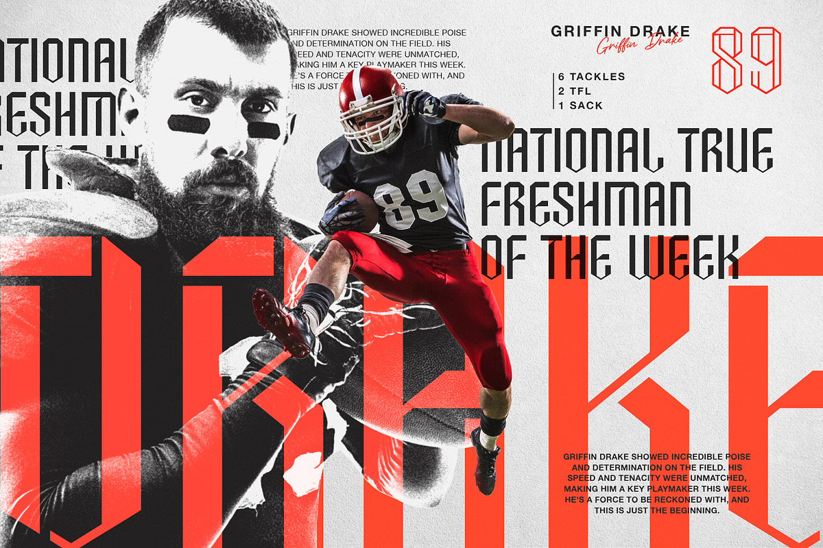 现代时尚品牌海报包装设计无衬线英文字体安装包 Hexagreat – Sport Display Font 设计素材 第2张-素材湾丨精选海外优质设计素材资源 现代时尚品牌海报包装设计无衬线英文字体安装包 Hexagreat – Sport Display Font 设计素材 sucaiwan.com