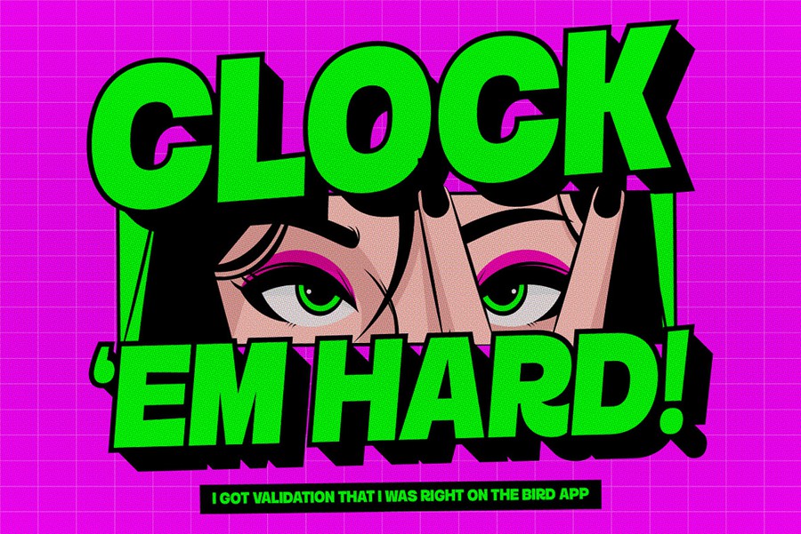 时尚古怪杂志海报游戏封面设计无衬线英文字体安装包 Quirvula 设计素材 sucaiwan.com