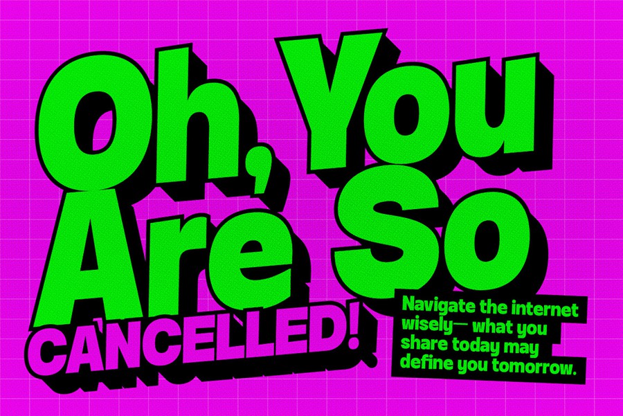 时尚古怪杂志海报游戏封面设计无衬线英文字体安装包 Quirvula 设计素材 sucaiwan.com