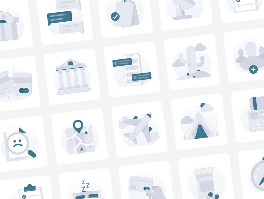 120款网站APP UI界面设计扁平化图标Icons设计Ai/Figma/Png格式素材Empty States Icon Set – V1.0 图标素材 sucaiwan.com