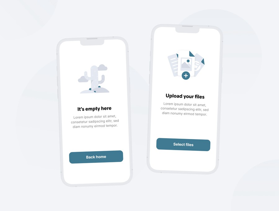 120款网站APP UI界面设计扁平化图标Icons设计Ai/Figma/Png格式素材Empty States Icon Set – V1.0 图标素材 sucaiwan.com