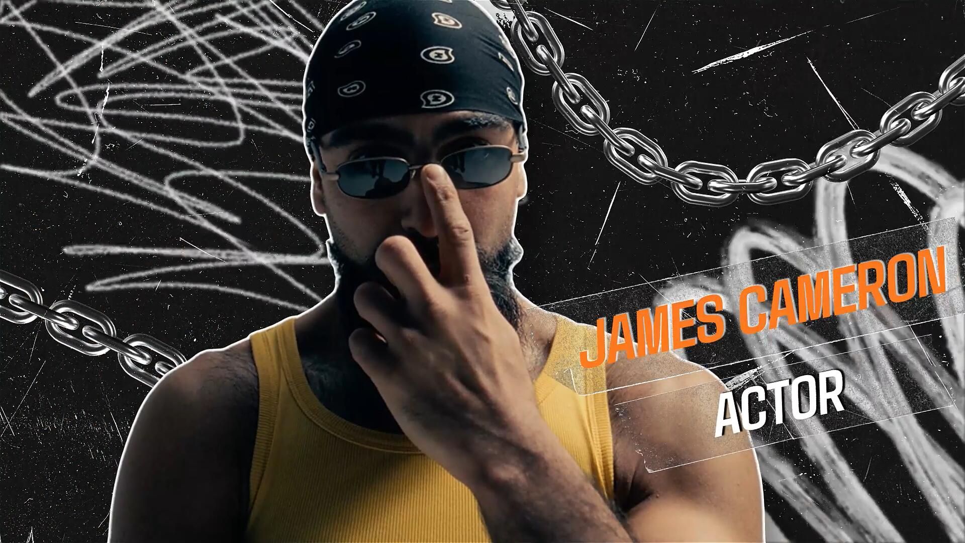 AE模板：中国嘻哈风格人物冻结帧转场过渡 , sucaiwan.com